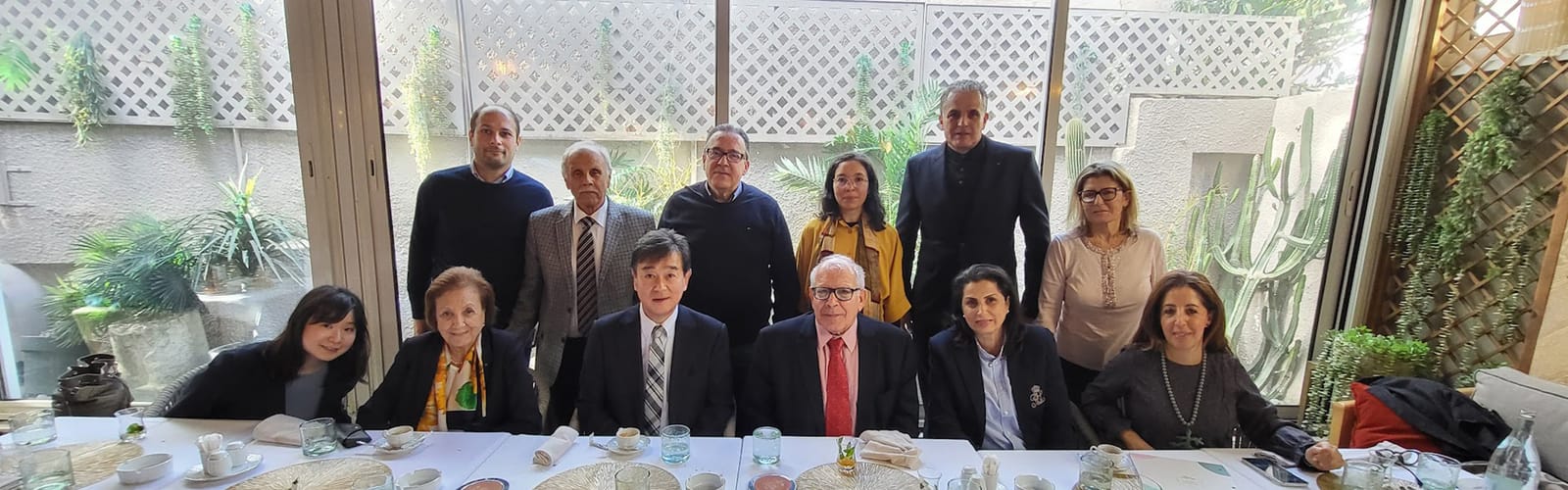 New Year's lunch ("shinnen-kai") in honor of His Excellency Ambassador Osuga